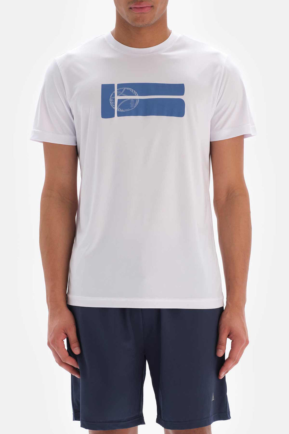 Beyaz Dagi Active is Topu Baskılı T-Shirt