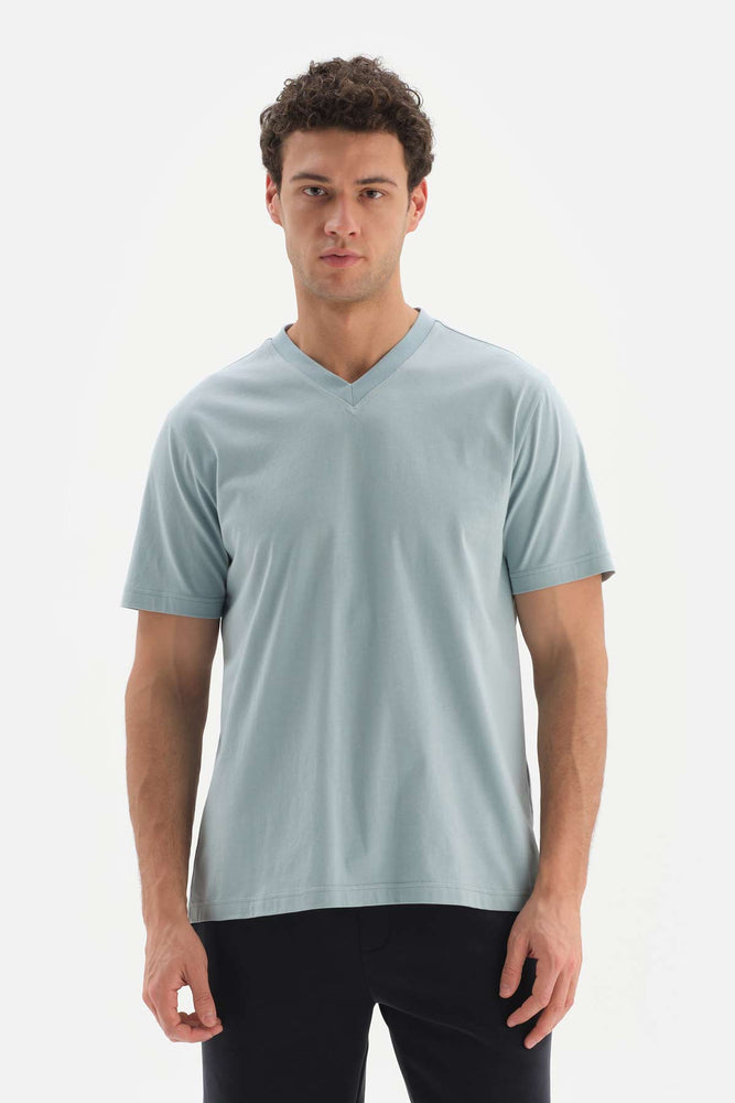 Mavi V Yaka Basic Supima T-Shirt