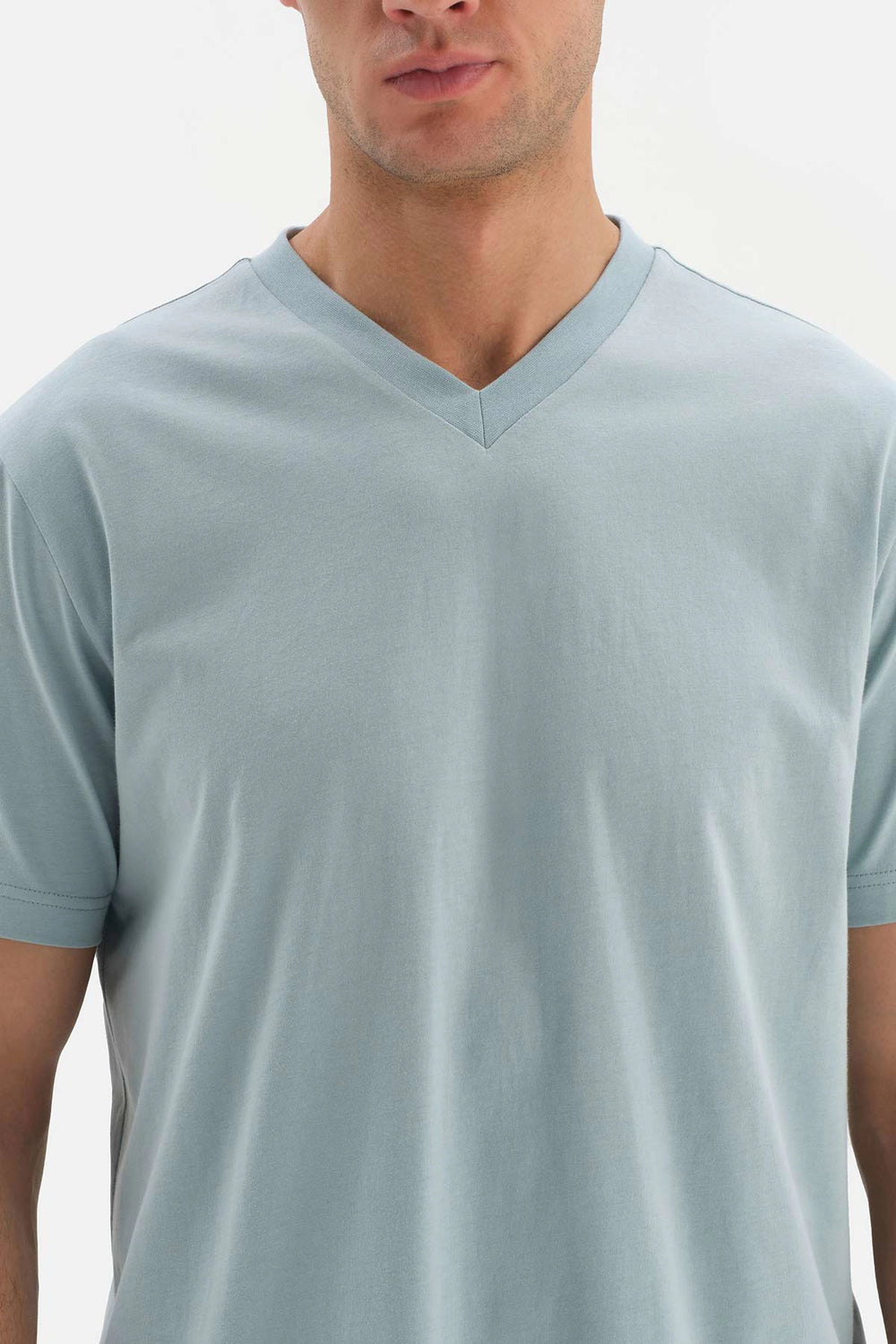 Mavi V Yaka Basic Supima T-Shirt