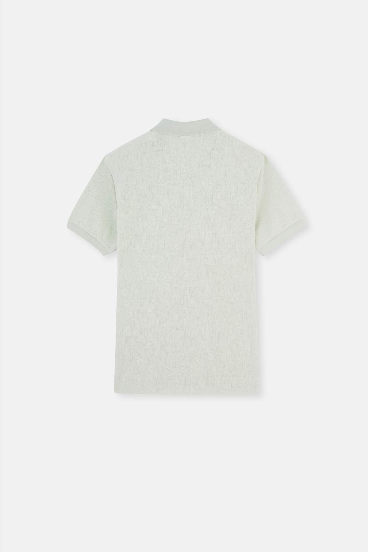 Açık Mint Jakar Polo Yaka Tişört