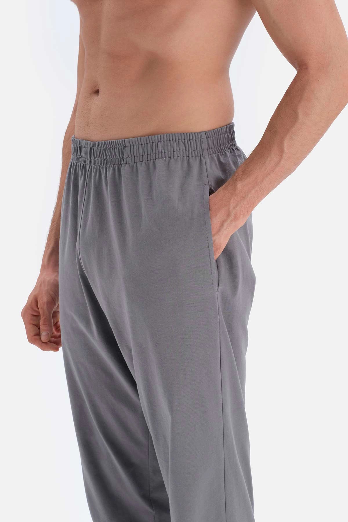 Gri Jogger Örme Pijama Altı