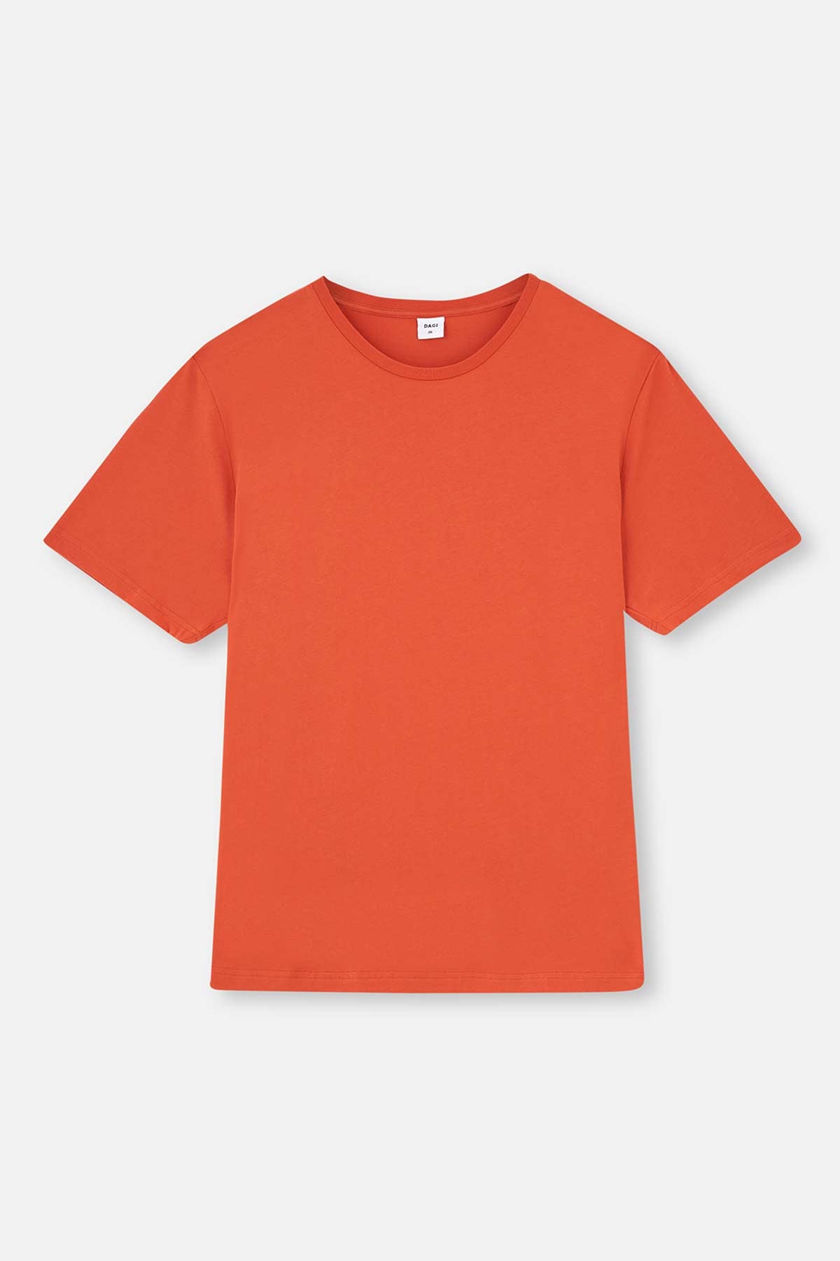 Turuncu Kısa Kollu Basic Örme Pijama Takımı