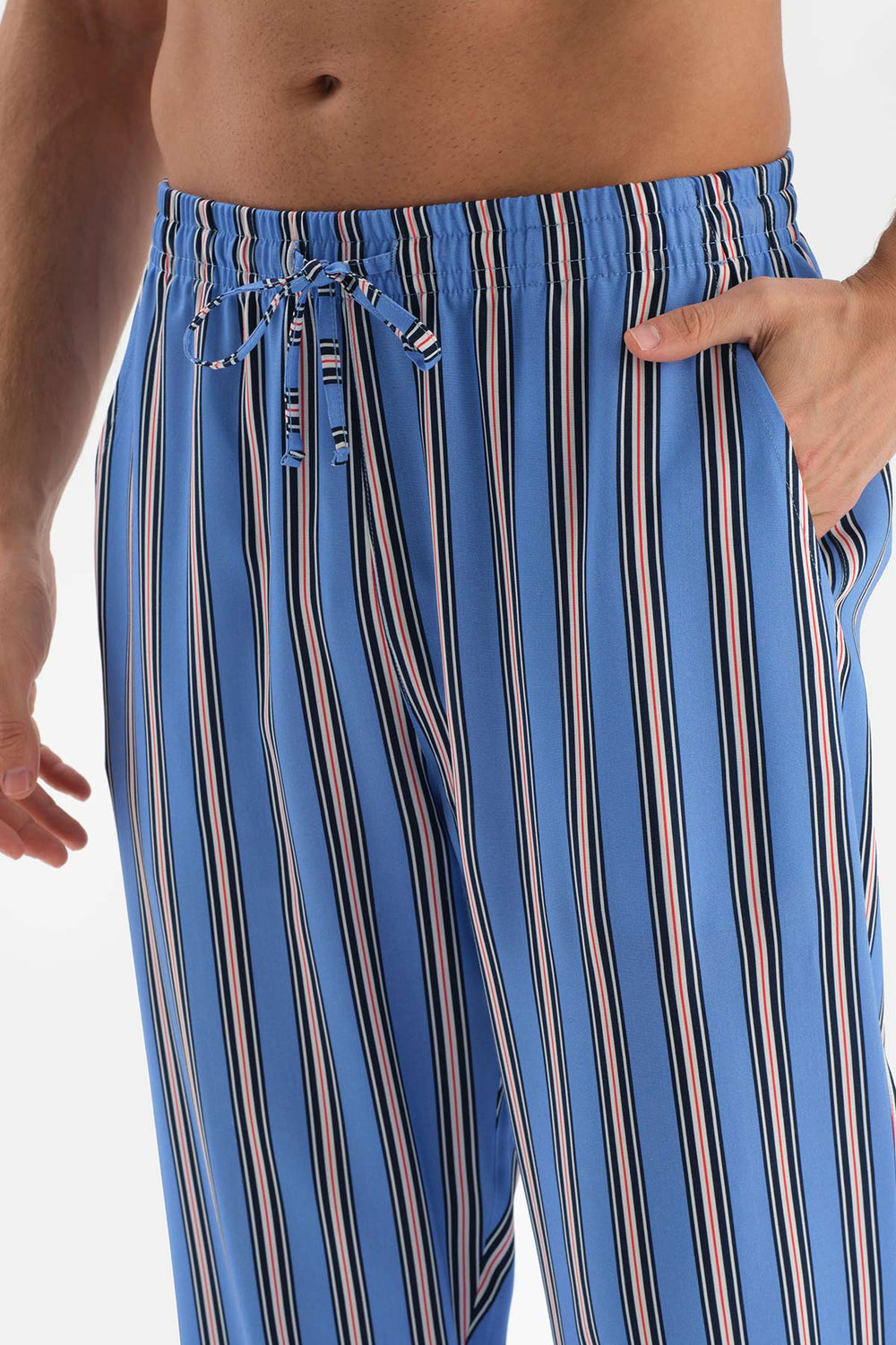 Ekru Bisiklet Yaka Kısa Kollu Altı Dokuma Pijama Takımı