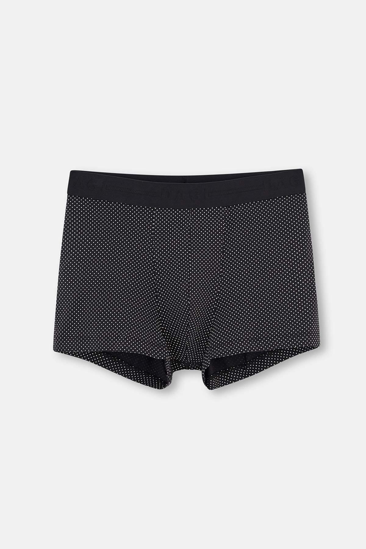 Siyah Desenli Boxer