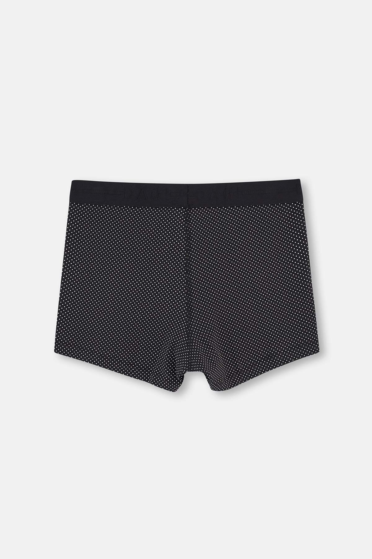 Siyah Desenli Boxer