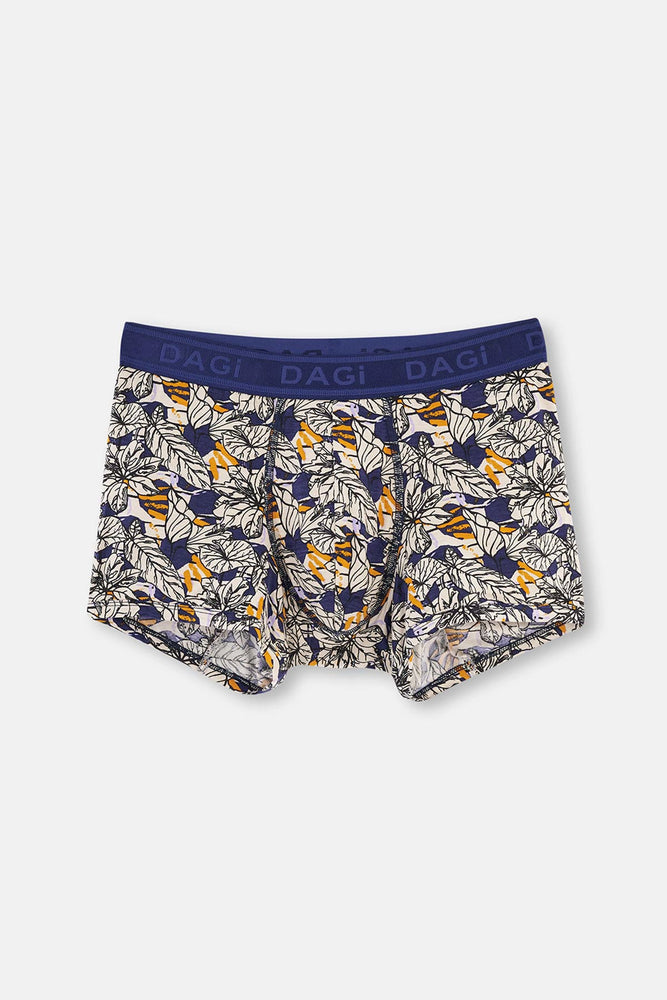 Lacivert Desenli Boxer
