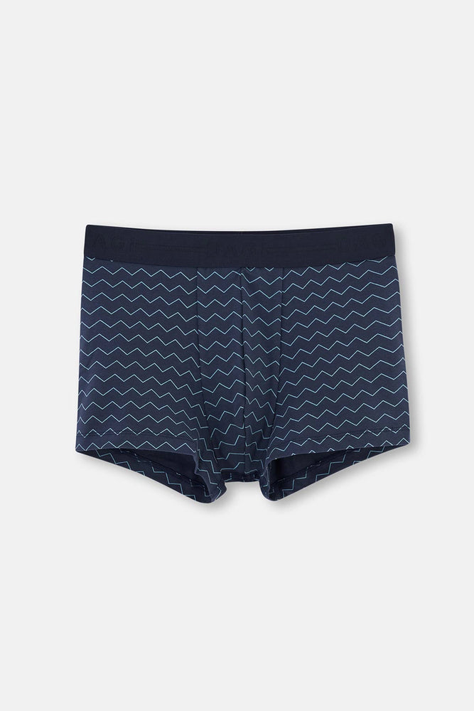 Lacivert Desenli Boxer