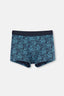 Petrol Mavisi si Desenli Boxer