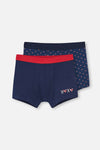 Lacivert Modal 2'li Boxer
