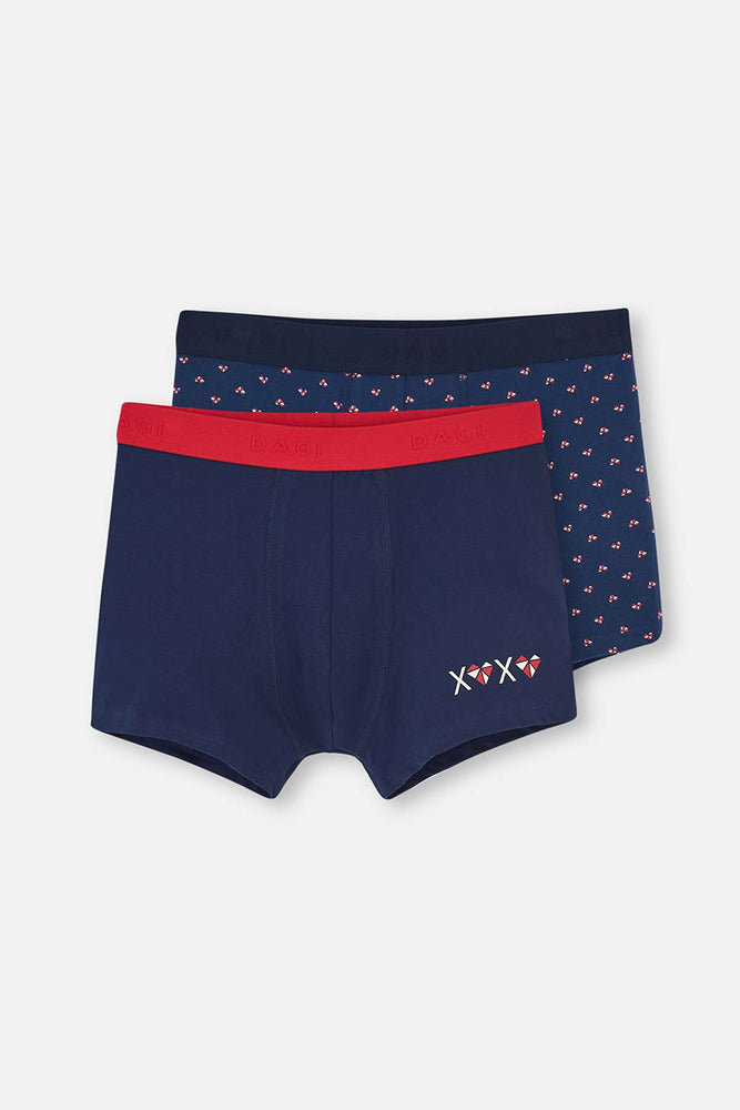 Lacivert Modal 2'li Boxer