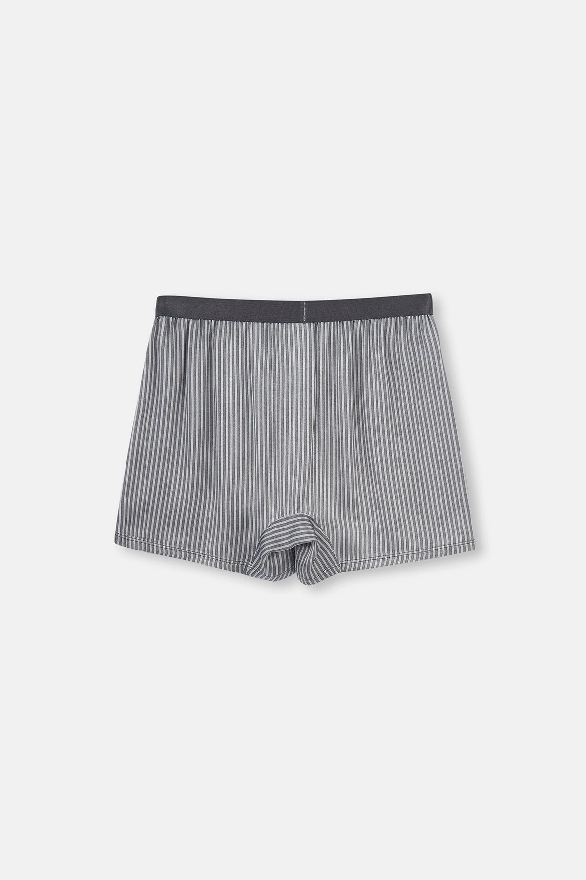 Çizgili Çizgili Saten Boxer