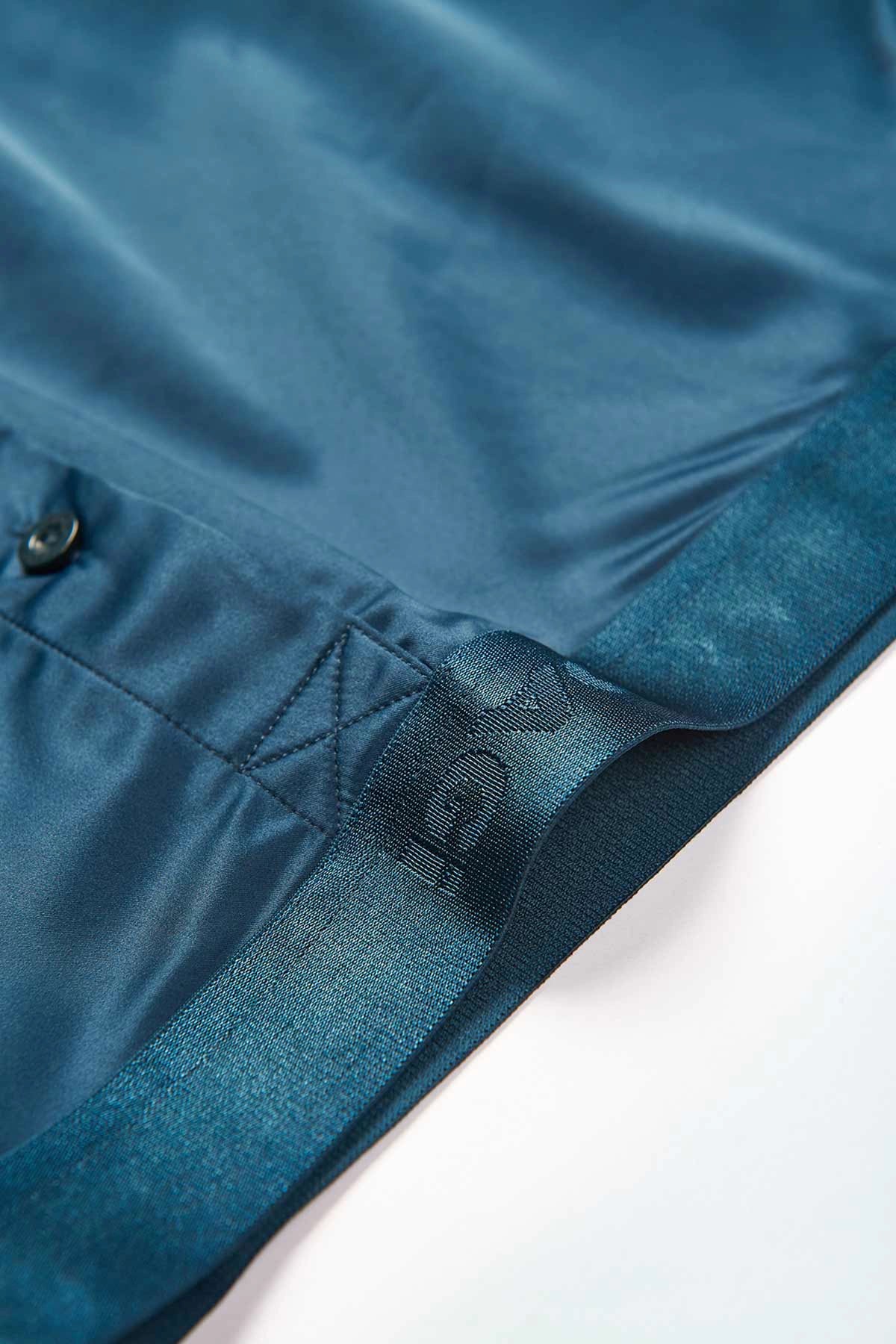 Petrol Jakar Lastikli Saten Boxer