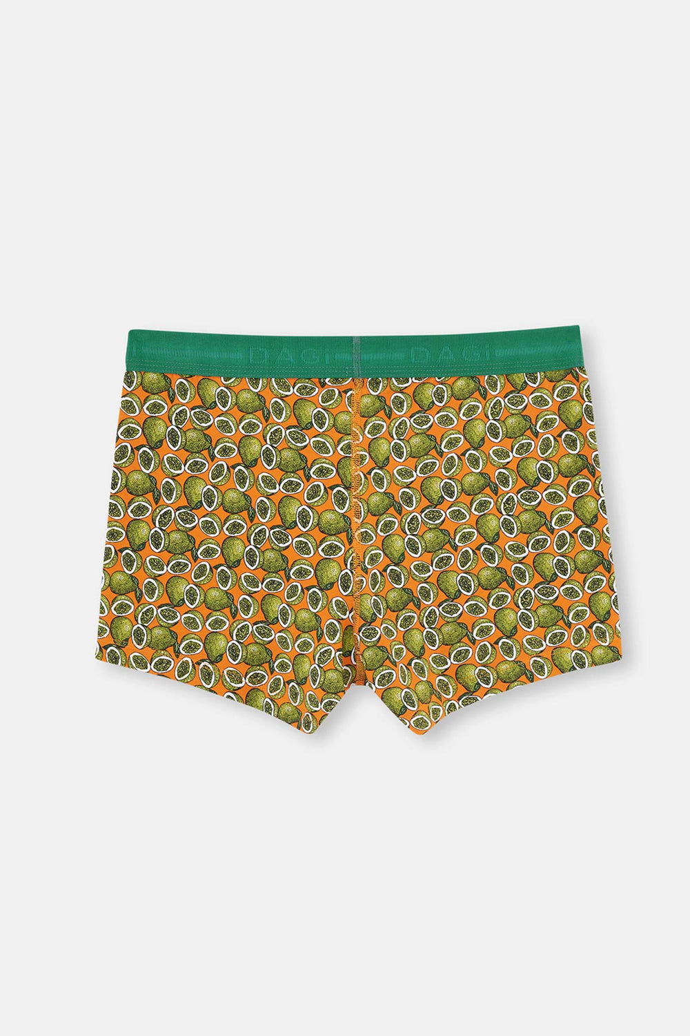 Turuncu D-Men Pamuklu Desenli 2'li Boxer