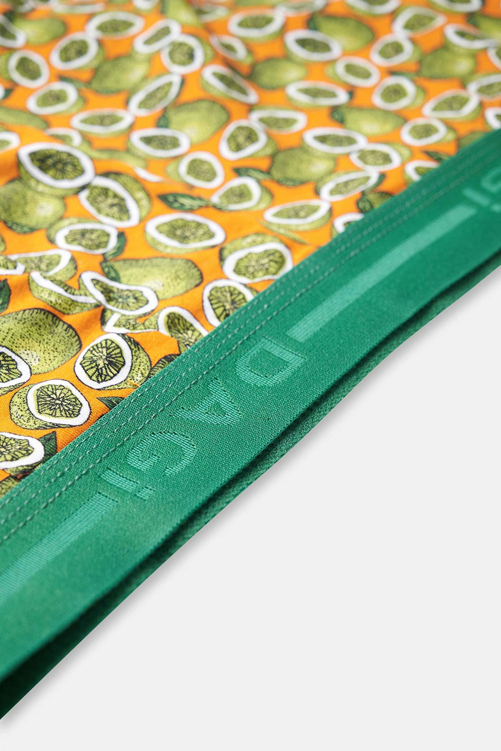 Turuncu D-Men Pamuklu Desenli 2'li Boxer