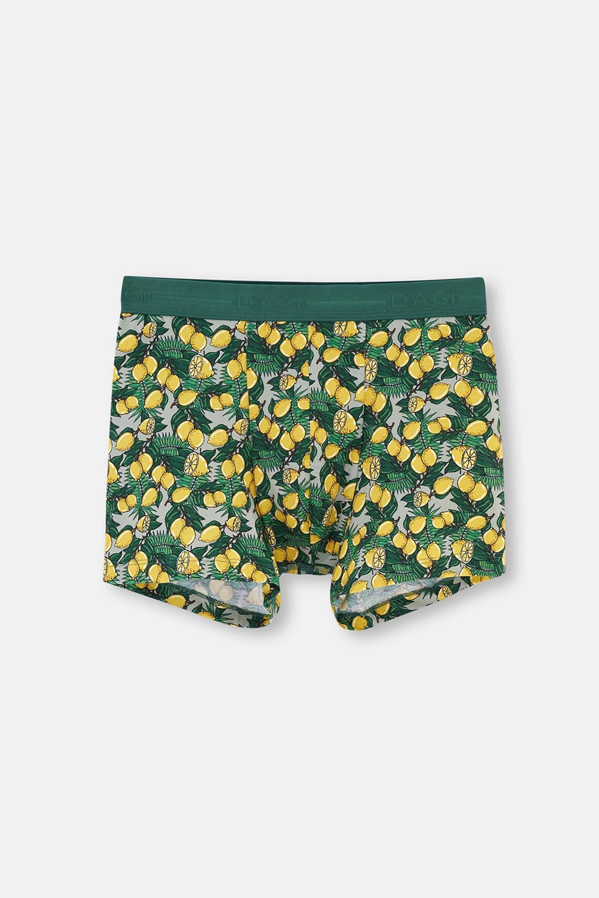 Yeşil D-Men Pamuk Desenli 2'li Boxer