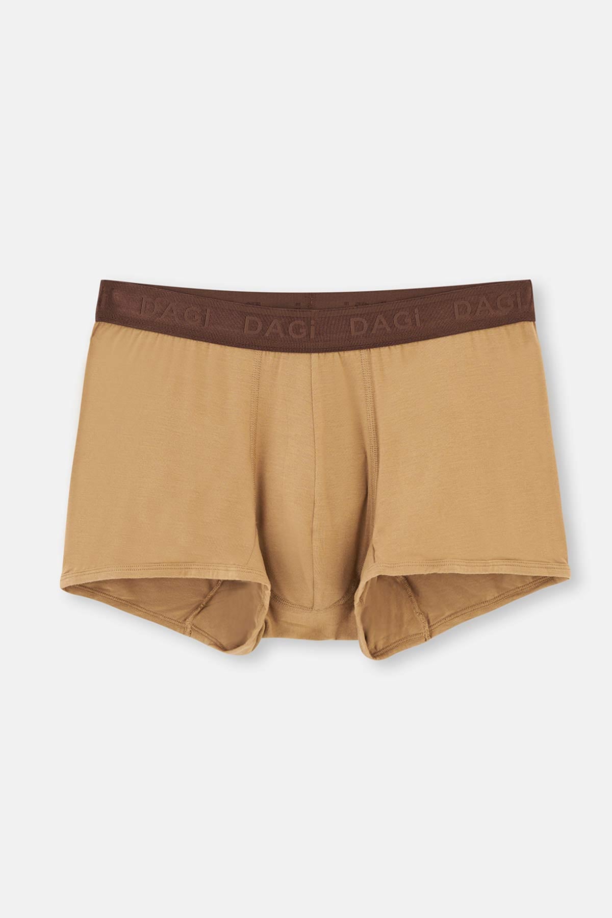 Kahverengi Micro Modal Desenli 3'lü Boxer