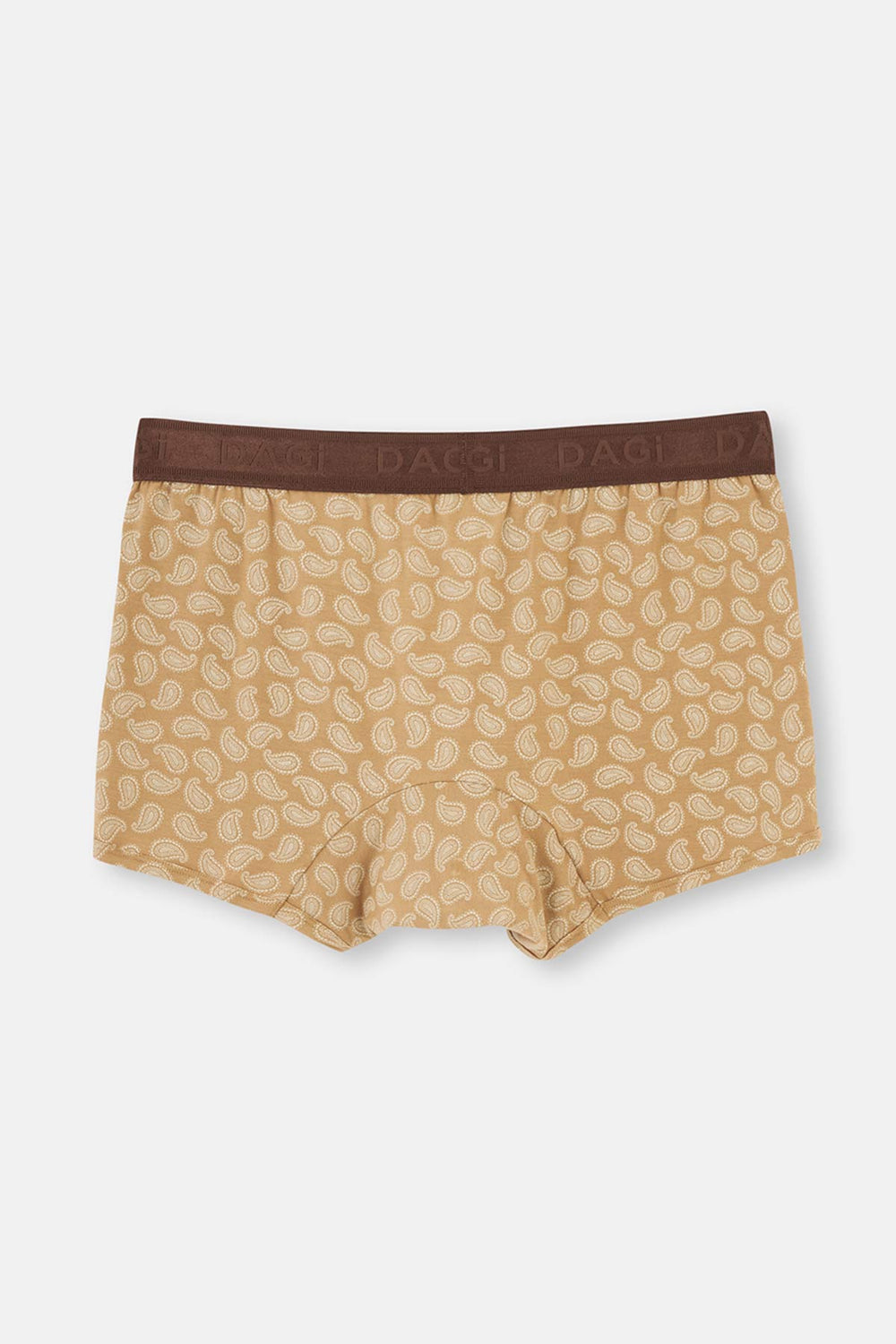 Kahverengi Micro Modal Desenli 3'lü Boxer