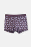 Kahverengi Pamuk Desenli Boxer