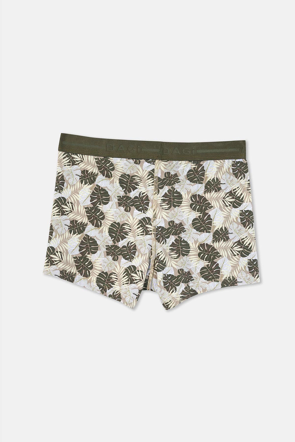 Koyu Yeşil Pamuk Desenli 2'li Boxer