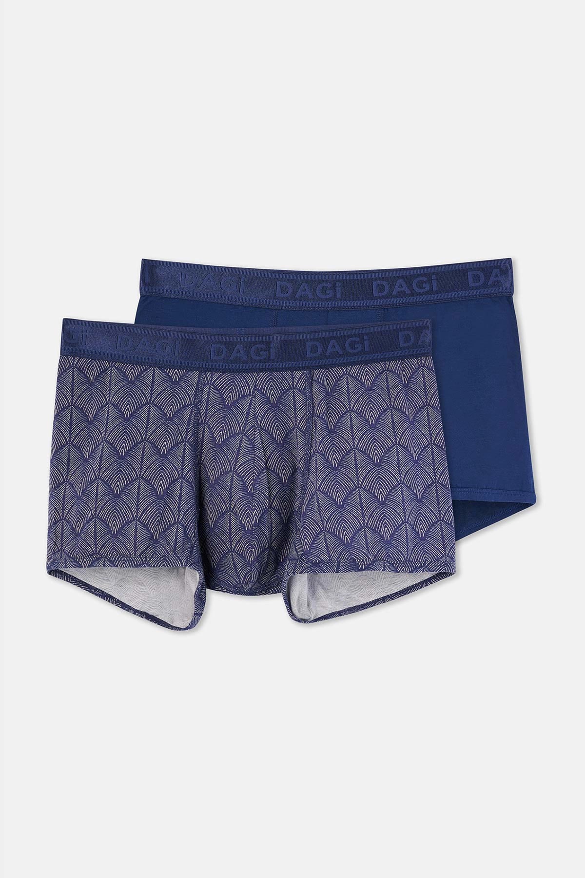 Yeşil Micro Modal Desenli 2'li Boxer