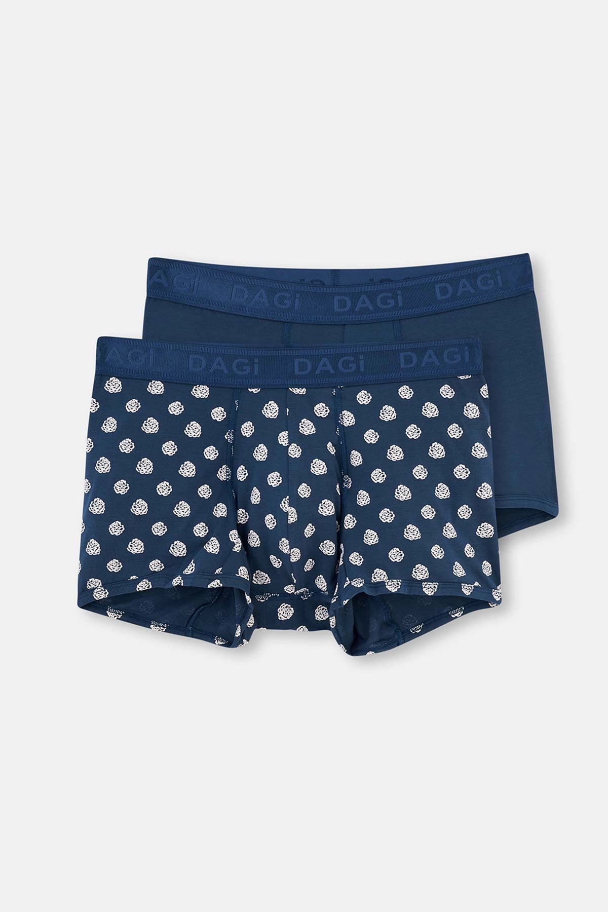 Lacivert D-Men Modal 2'li Boxer