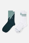 Petrol-Beyaz Petrol- Erkek 2'Li is Çorap