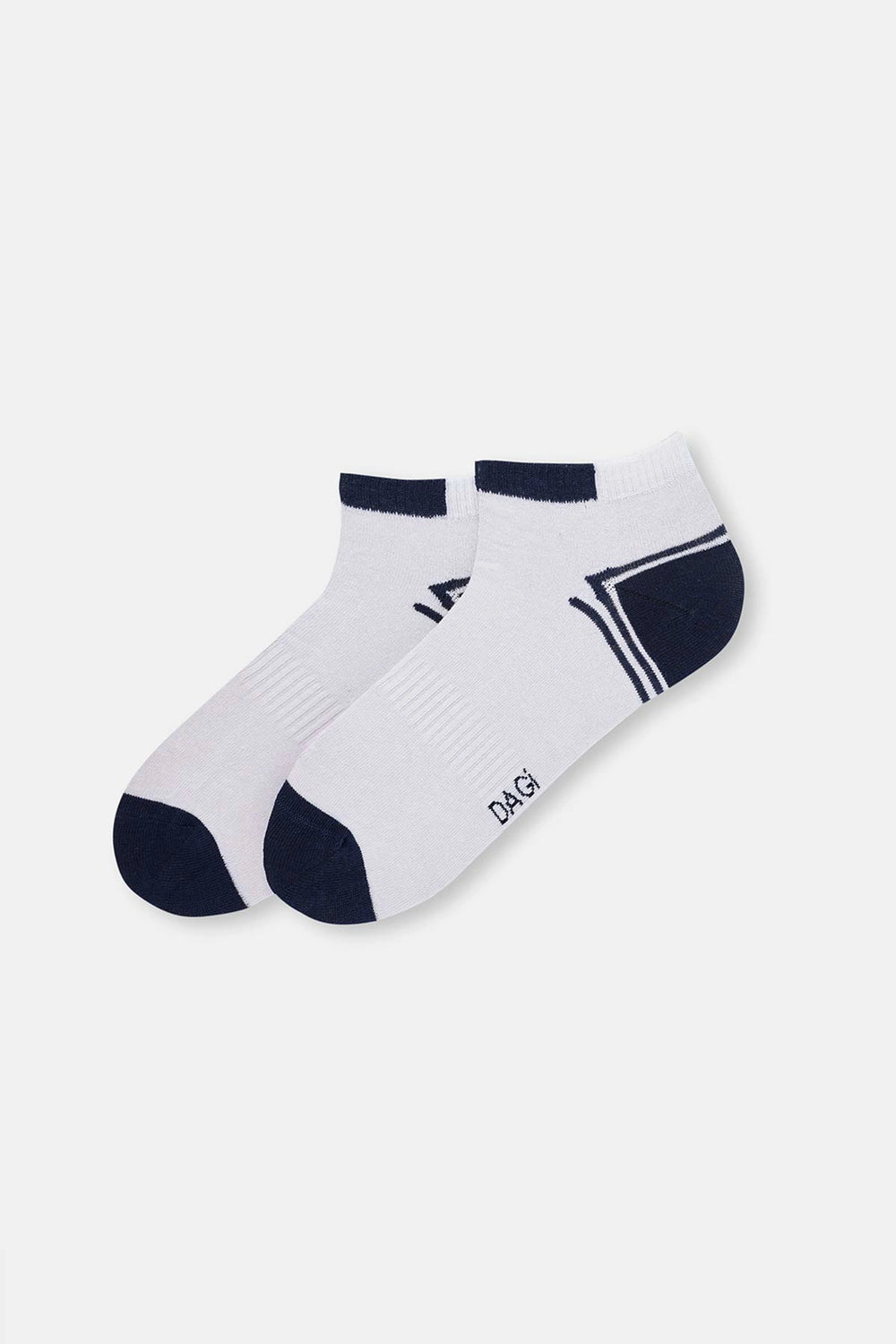 Mavi Erkek Çizgili Spor Çorap 2'Li