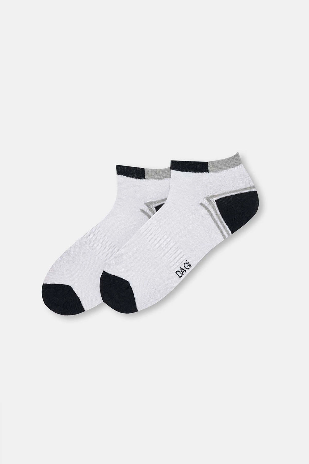 Siyah Erkek Çizgili Spor Çorap 2'Li