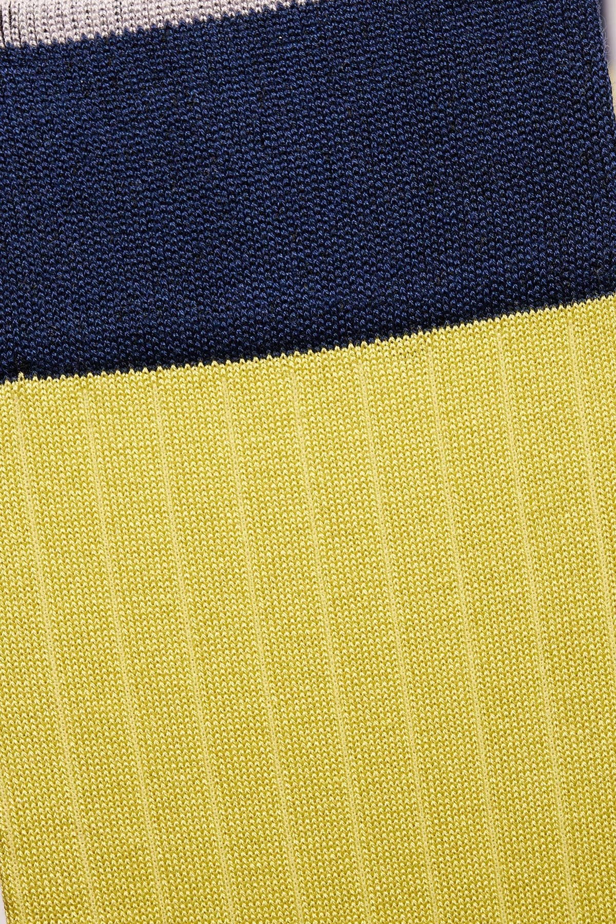 Yeşil Erkek Fitilli Çorap