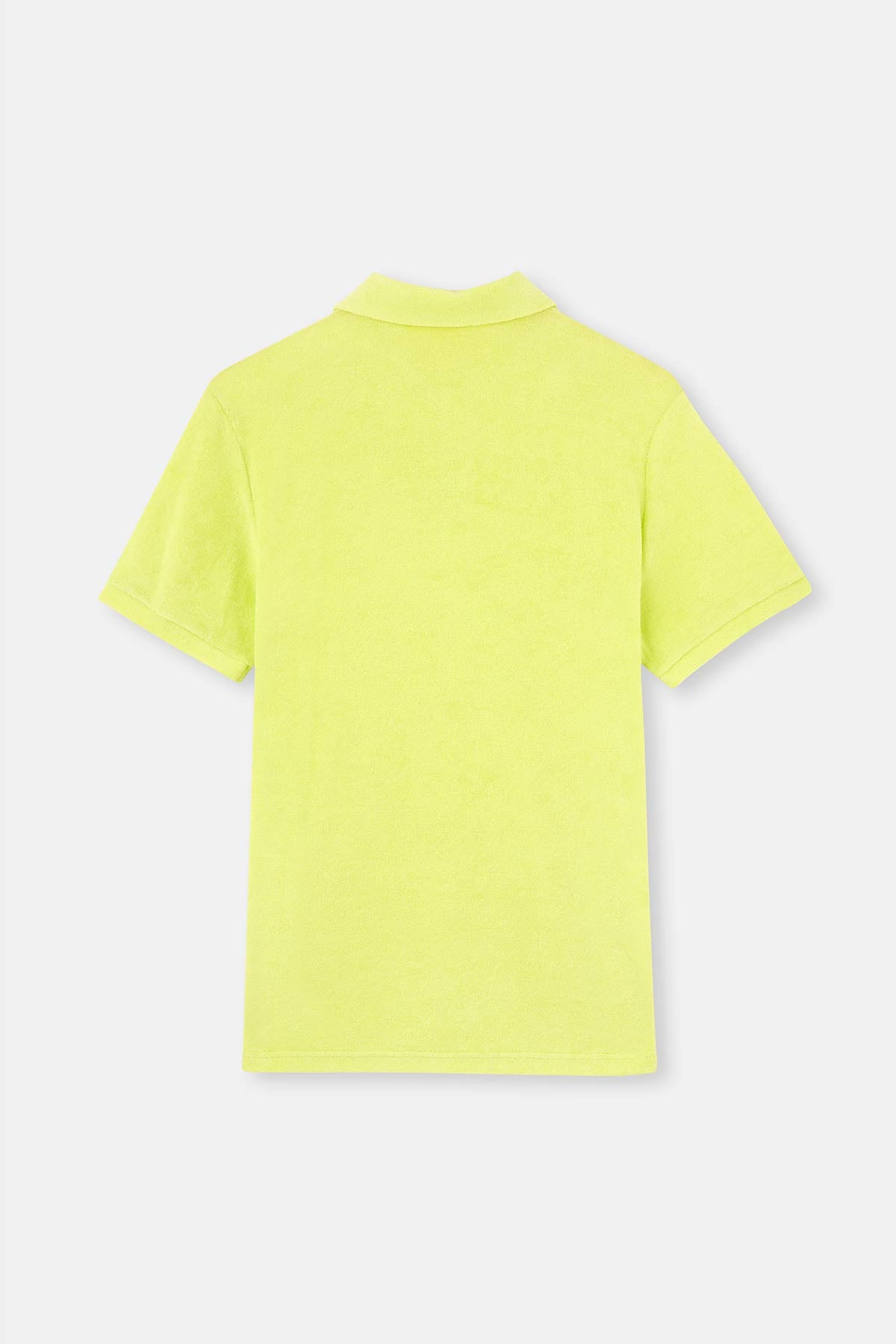 Neon Yeşil Havlu Polo Yaka Tişört