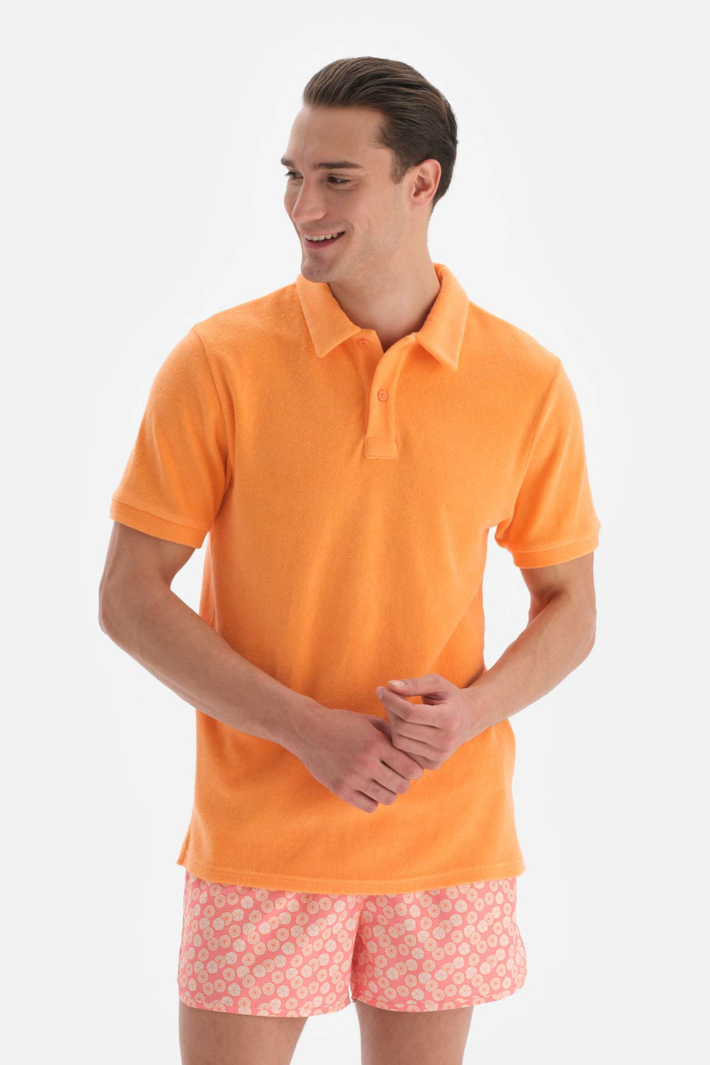Somon Havlu Polo Yaka Tişört
