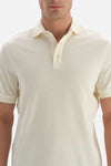 Ekru Pike Polo Yaka T-Shirt