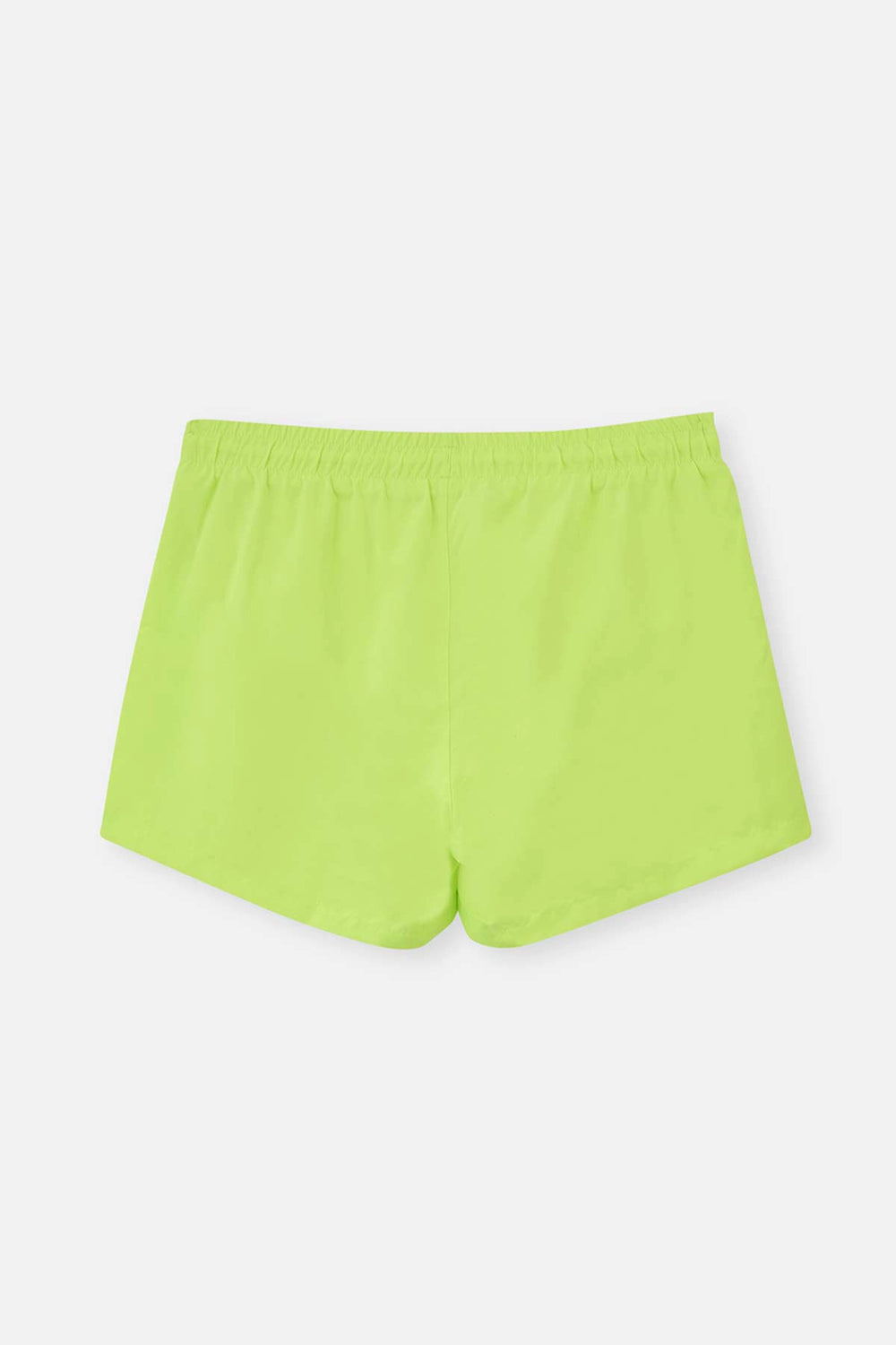 Neon Yeşil Micro Kısa Düz Şort