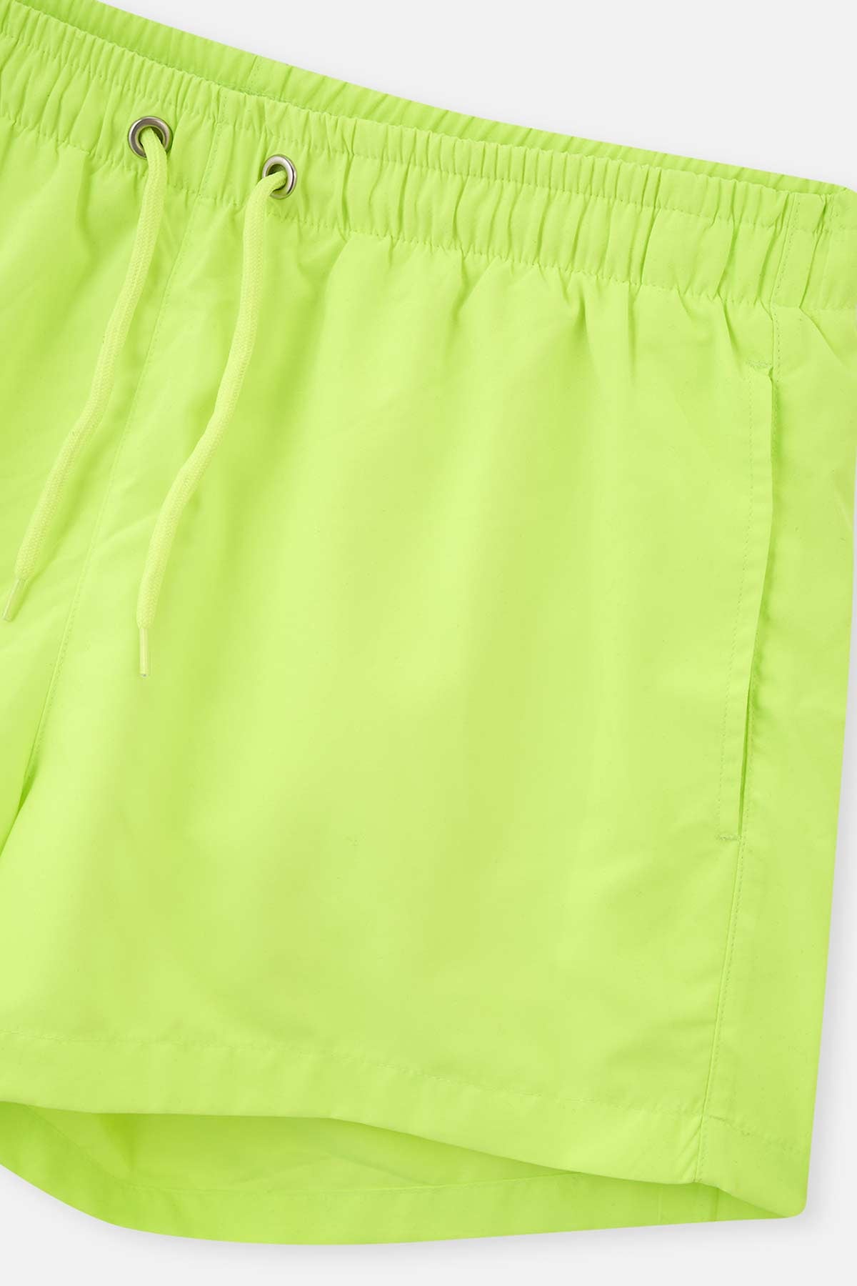 Neon Yeşil Micro Kısa Düz Şort