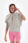 Açık Gri Dagi Active Kolsuz Kapüşonlu Sweatshirt