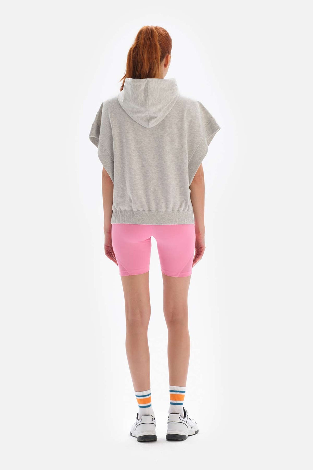 Açık Gri Dagi Active Kolsuz Kapüşonlu Sweatshirt