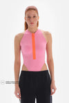 Pembe Dagi Active Kadın Bodysuit Fermuarlı