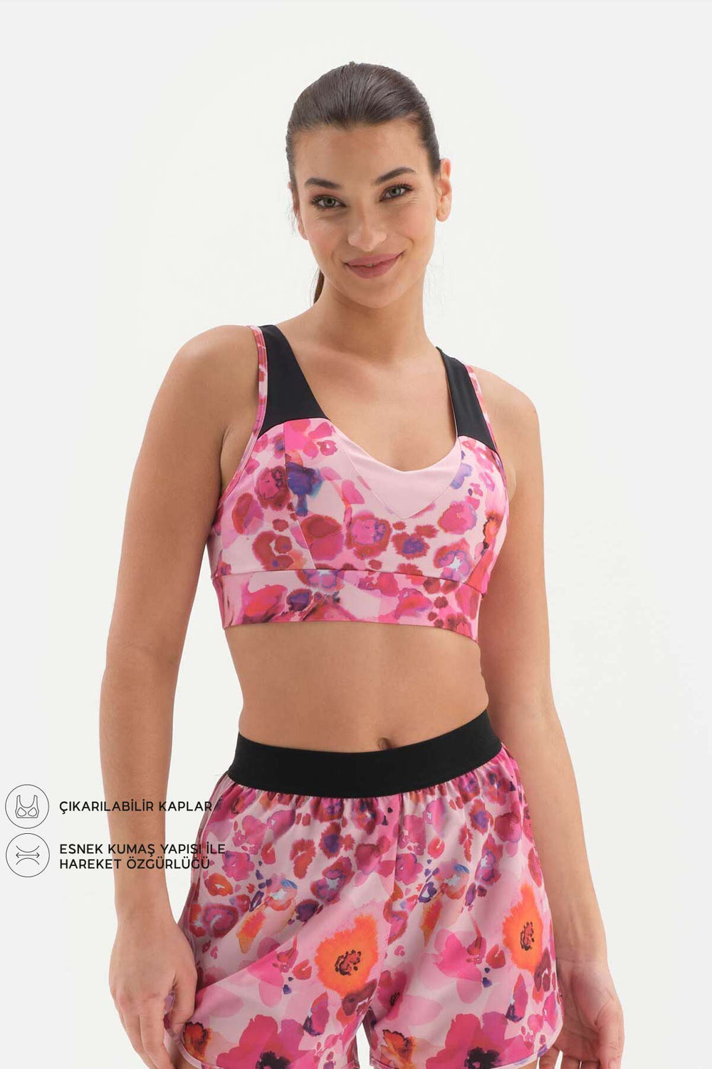 Pembe Dagi Active Kadın Çapraz Sırt Sporcu Sütyeni