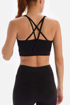 Siyah Dagi Active Çapraz Sırt Askılı Sporcu Sütyeni