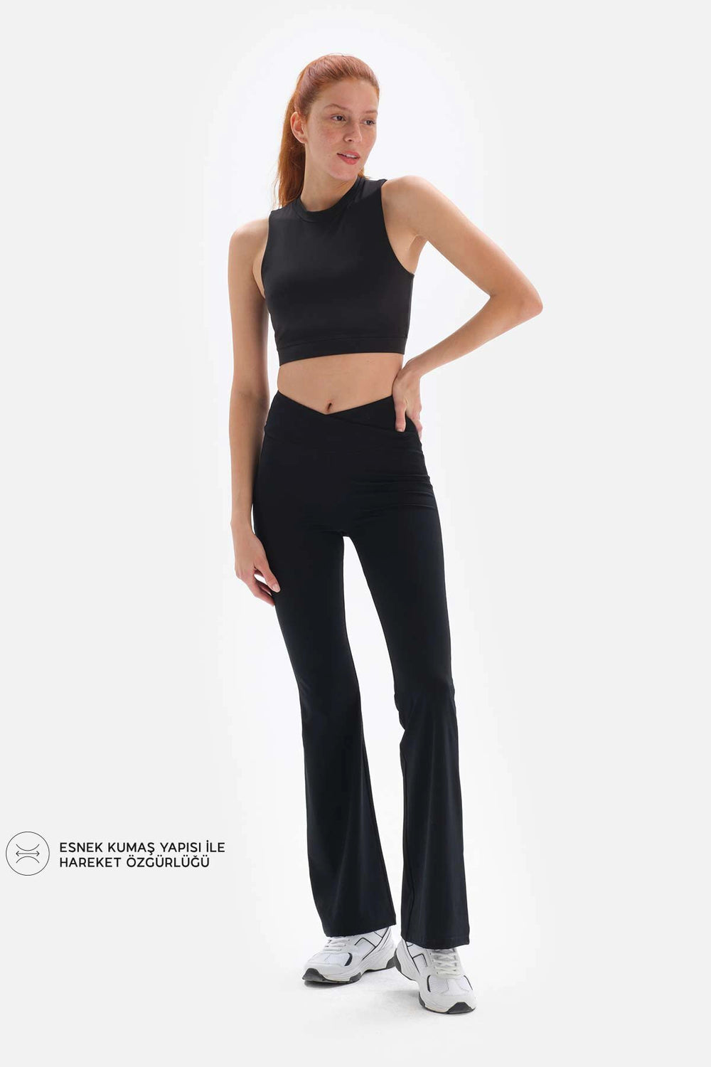Siyah Dagi Active Ispanyol Paça Tayt