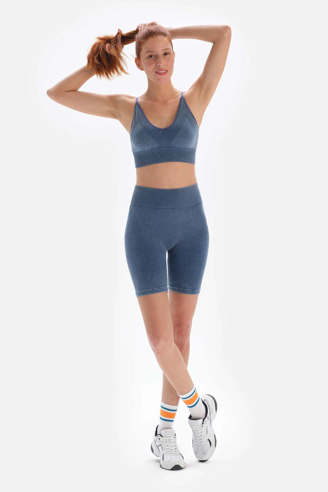 Indigo Dagi Active Seamless Biker Spor Tayt