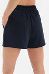 Lacivert Cepli Örme Şort