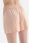 Açık Pembe Dokuma Şort