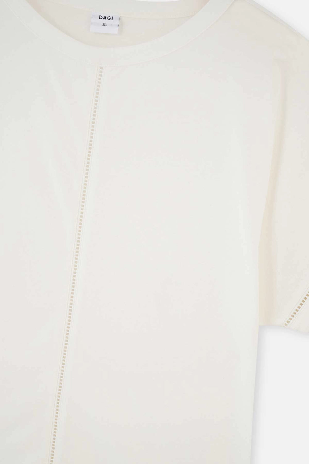 Beyaz Merdiven Biye Detaylı Kayık Yaka Örme Pijama Takımı