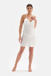 Beyaz Bride Saten Gecelik