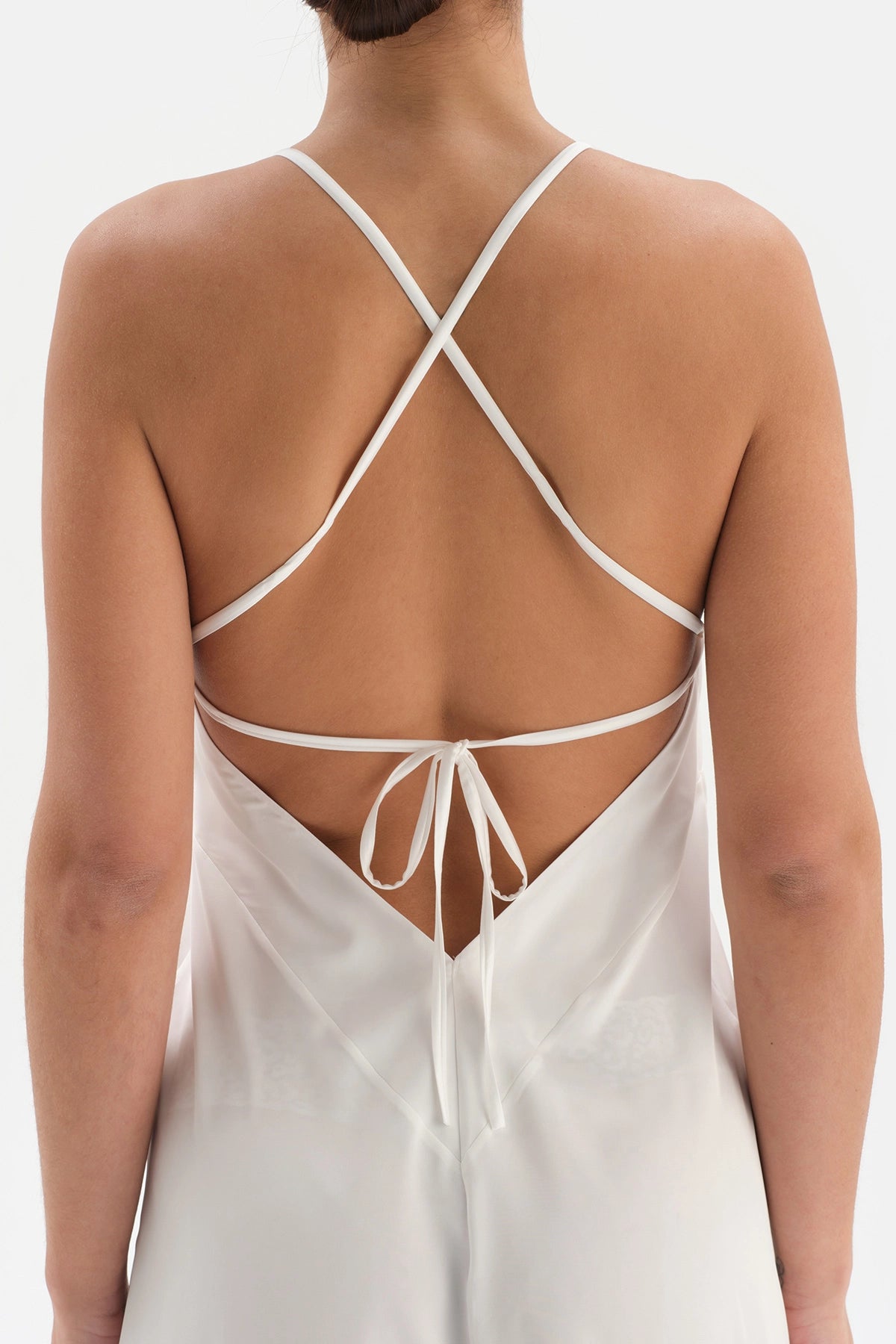 Beyaz Bride Saten Gecelik