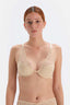 Bej Dantel Detaylı Balenli Sütyen