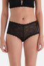 Siyah Şerit Detaylı Hipster Külot