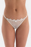 Beyaz Bride Tül Detaylı String Külot