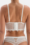 Beyaz Bride Dantel Detaylı Arka Form Thong Külot